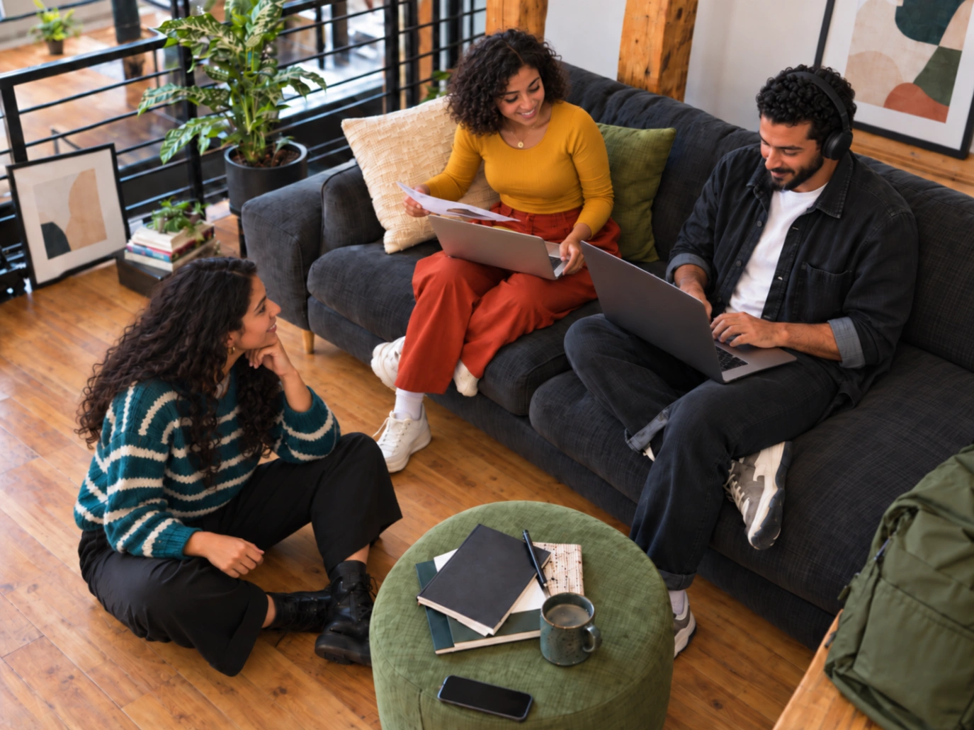 MNT-Halan team members collaborating at their desks in an open office